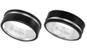 Triton Men's Two-Tone Band in Black & White Tungsten Carbide